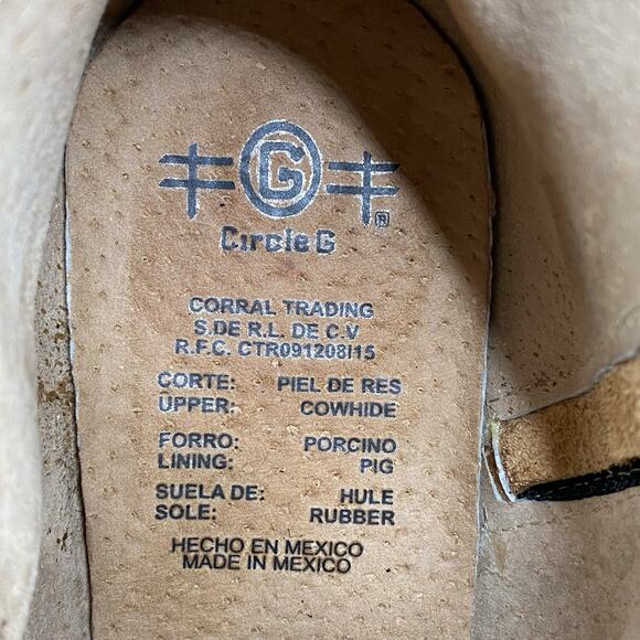 Corral Women’s Brown Leather Distressed Western Ankle Boot Size US 8 - Picture 10 of 12